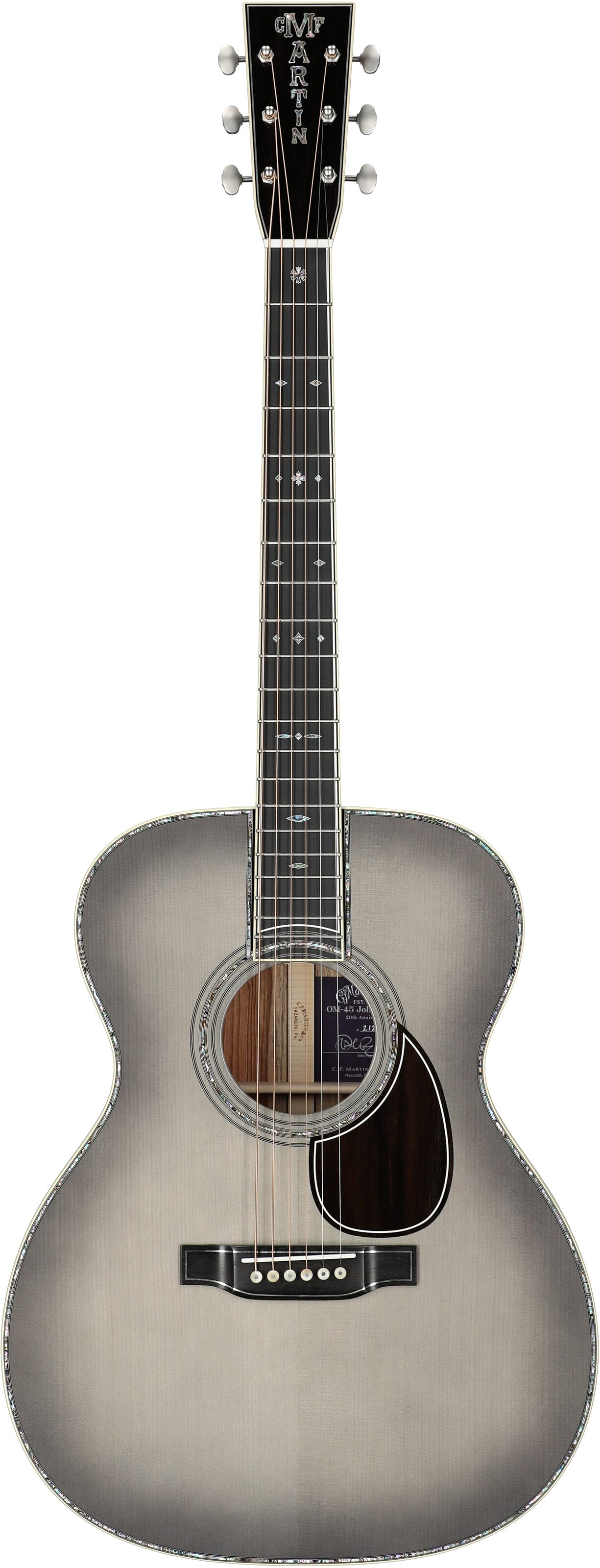 Martin OM-45 John Mayer 20th Anniversary Acoustic Guitar (with Case), New, Serial Number M2889966, Full Straight Front