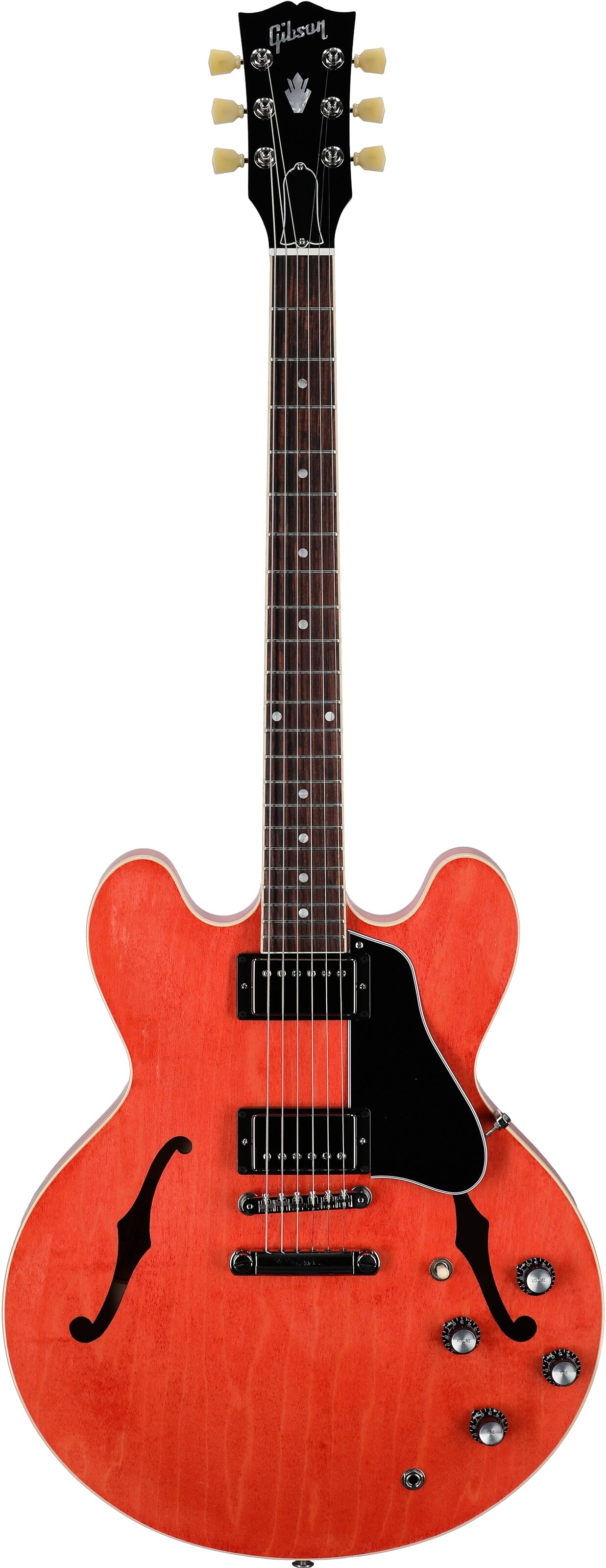 Gibson ES-335 Electric Guitar (with Case), Watermelon, Serial Number 225340075, Full Straight Front