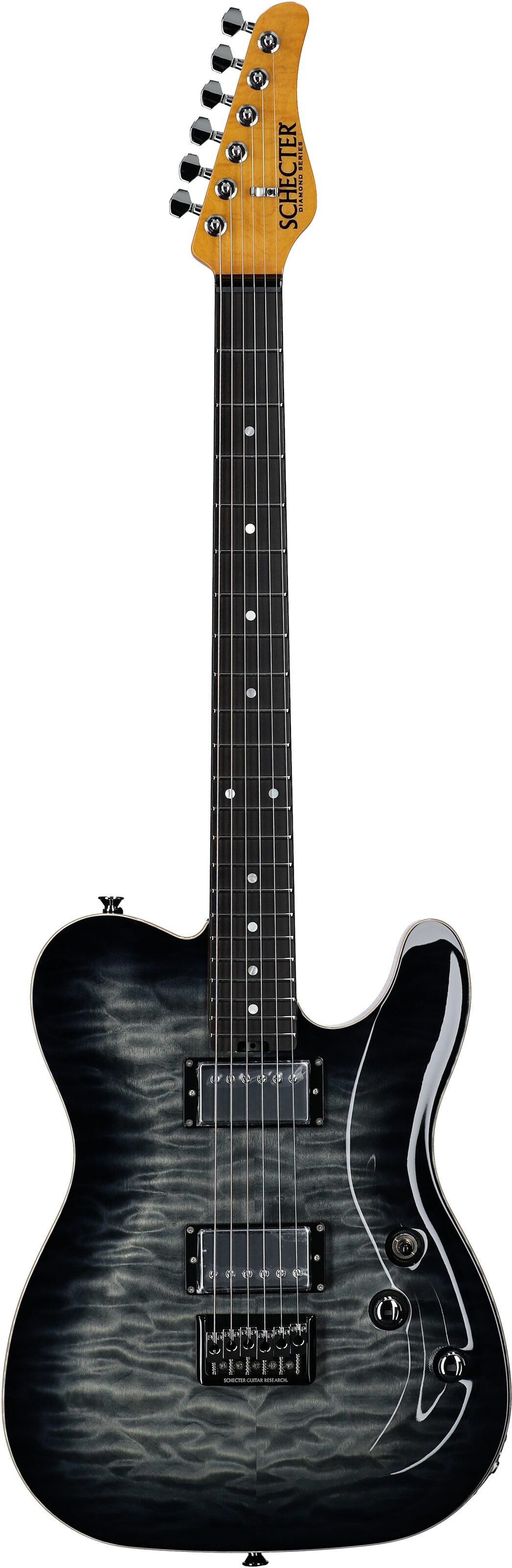 Schecter Japan PT Classic Electric Guitar (with Case), Transparent Fade Burst, Serial Number J22-09197, Full Straight Front