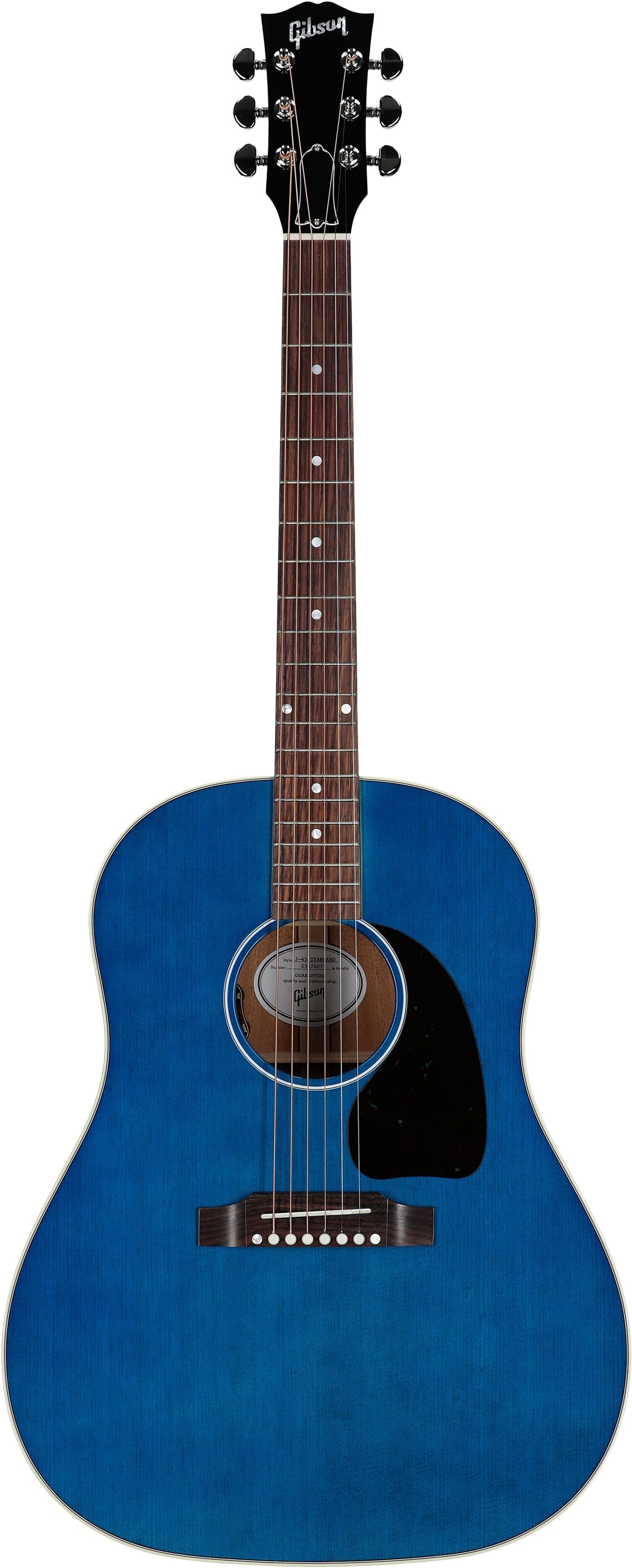 Gibson Limited Edition J-45 Standard Acoustic-Electric Guitar (with Case), Bluebonnet, Serial Number 23374072, Full Straight Front