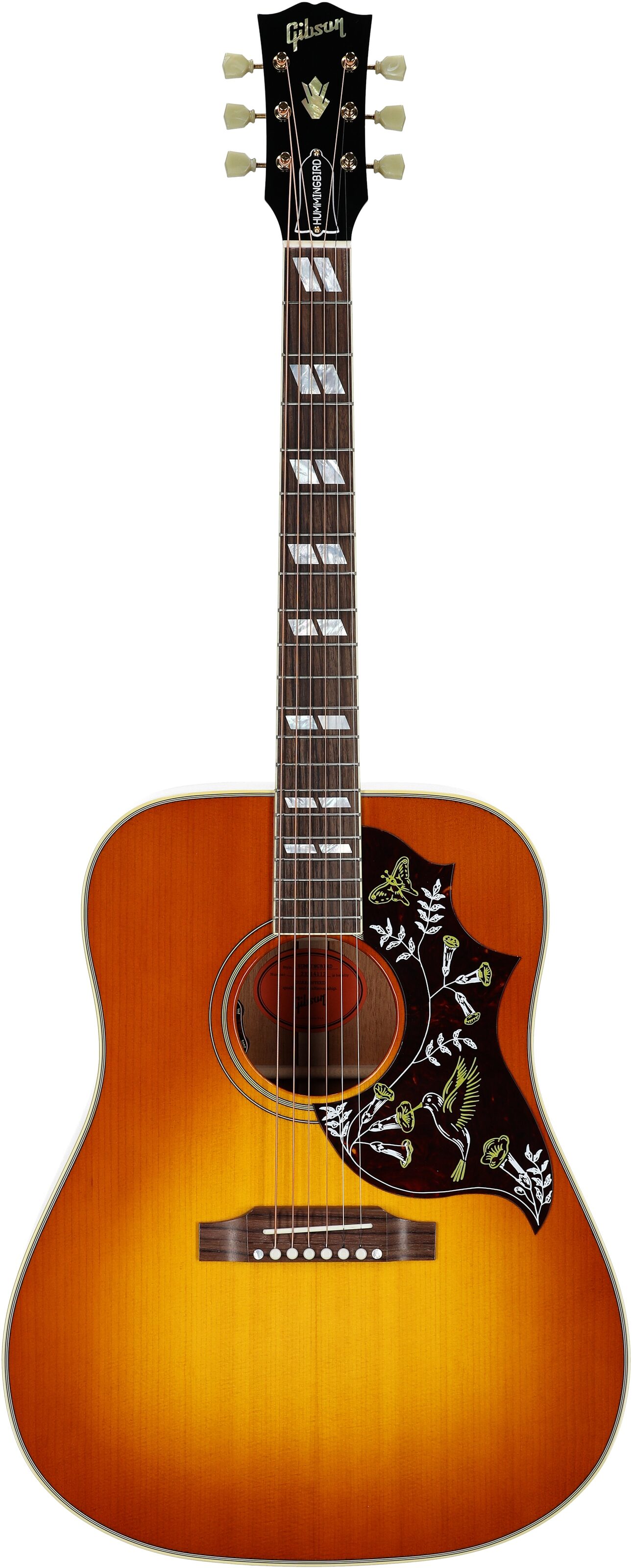 Gibson Hummingbird Original Acoustic-Electric Guitar (with Case), Heritage Cherry Sunburst, Serial Number 23314112, Full Straight Front