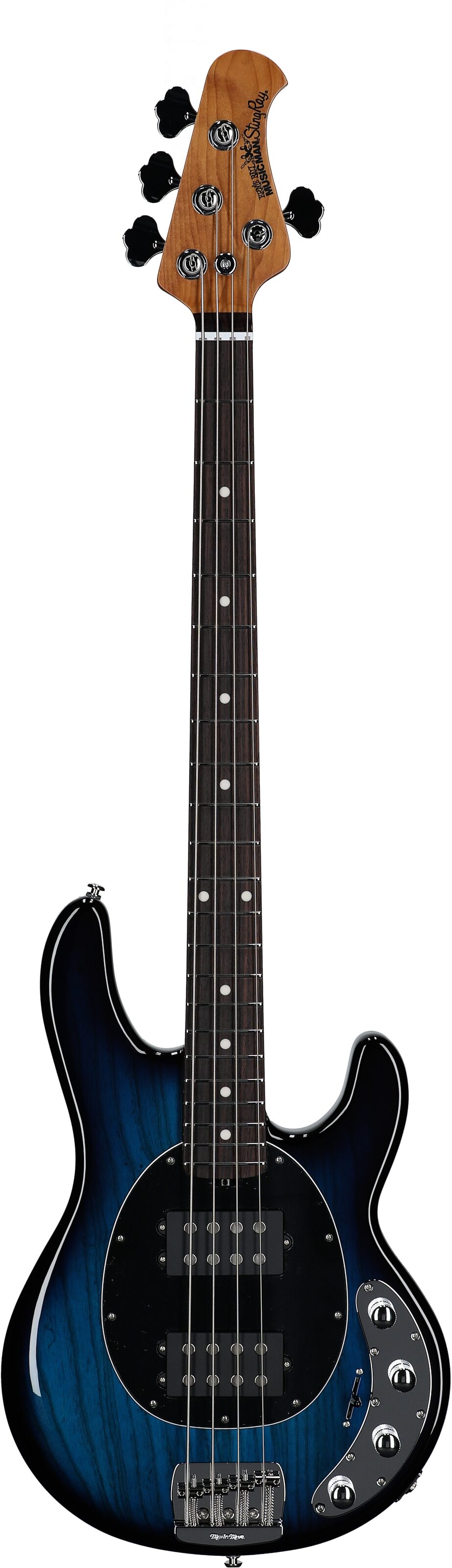 Ernie Ball Music Man StingRay Special HH Electric Bass (with Case), Pacific Blue, Serial Number K06495, Full Straight Front