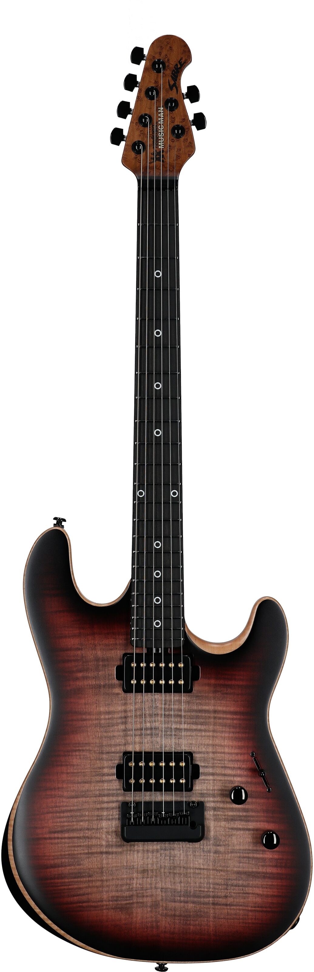 Ernie Ball Music Man Rabea Massaad Sabre Electric Guitar (with Case), Vileblood, Serial Number S11666, Full Straight Front