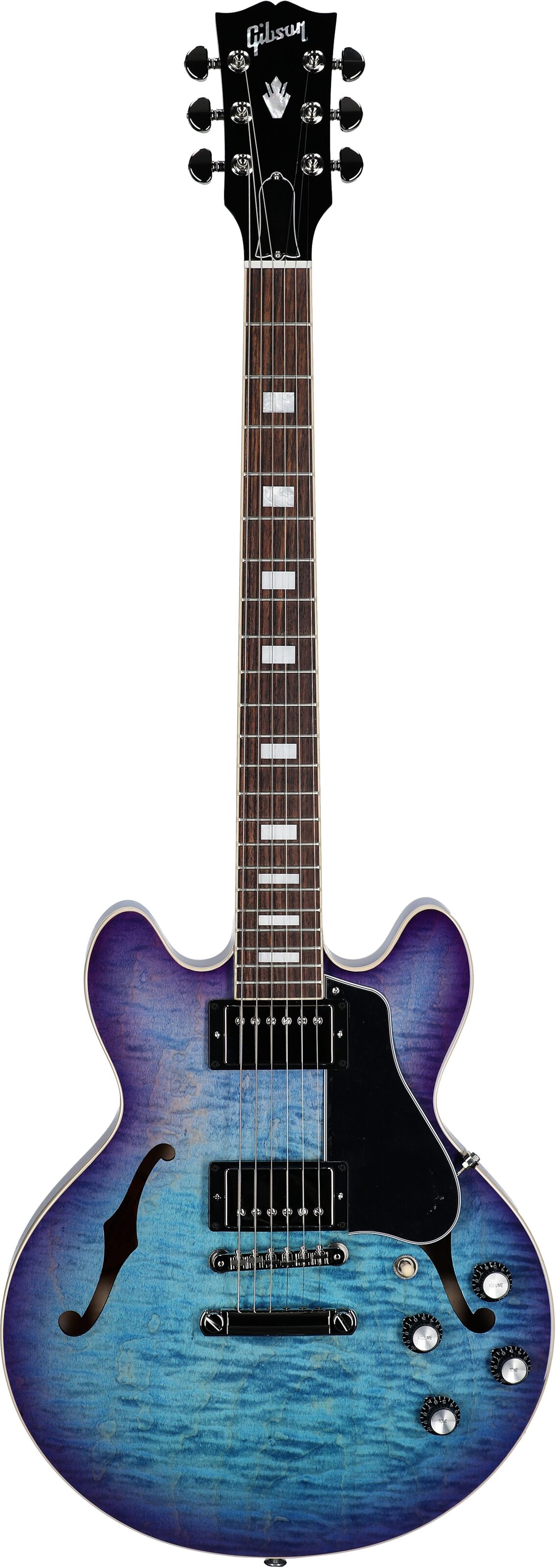 Gibson ES-339 Figured Electric Guitar (with Case), Blueberry Burst, Serial Number 227840310, Full Straight Front