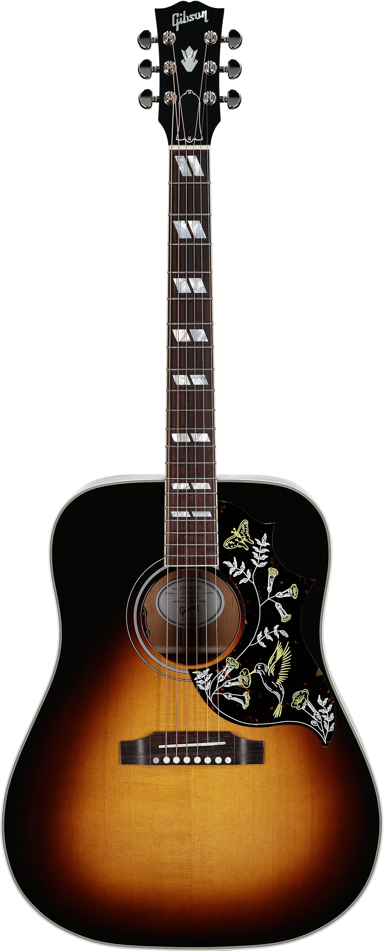 Gibson Hummingbird Standard Acoustic-Electric Guitar (with Case), Vintage Sunburst, Serial Number 23394016, Full Straight Front
