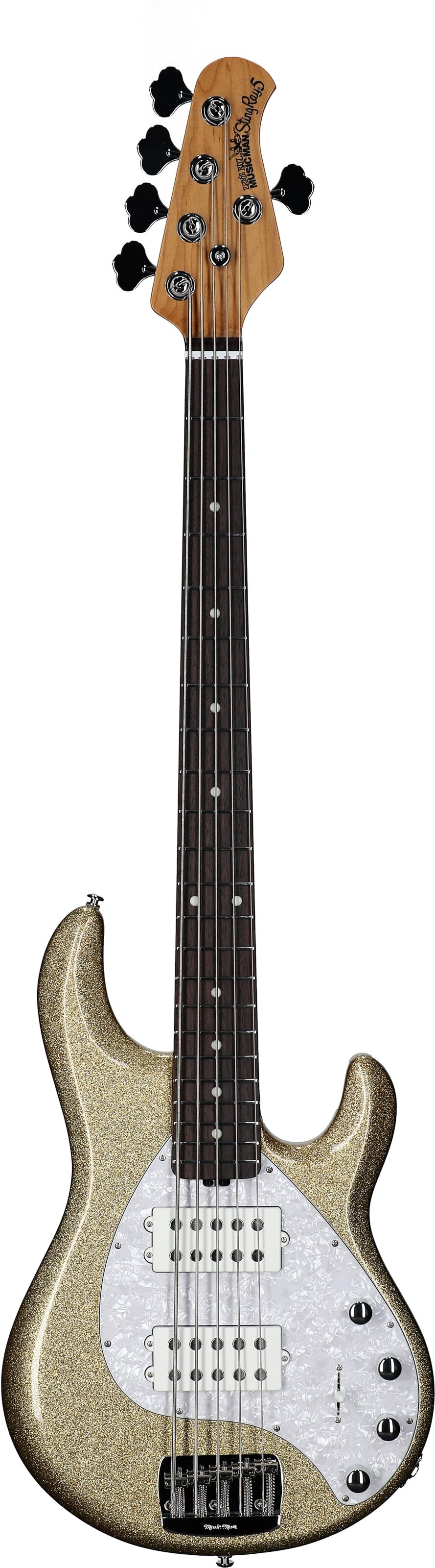 Ernie Ball Music Man StingRay 5 Special HH Electric Bass (with Case), Genius Gold, Serial Number K05796, Full Straight Front