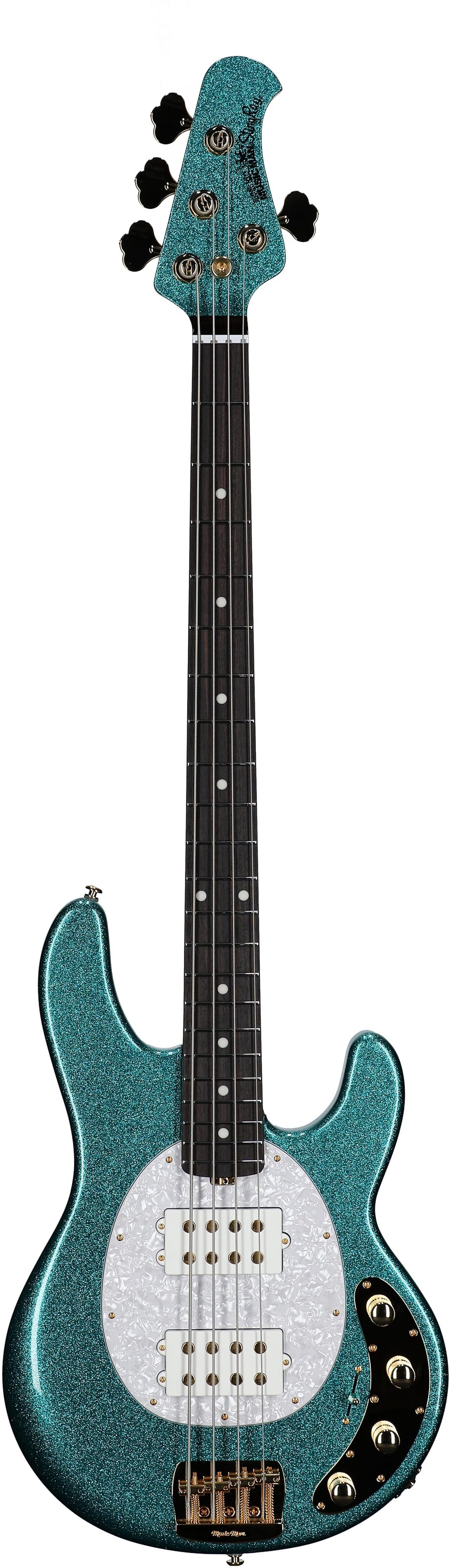 Ernie Ball Music Man StingRay Special HH Electric Bass (with Case), Ocean Sparkle, Serial Number K05372, Full Straight Front