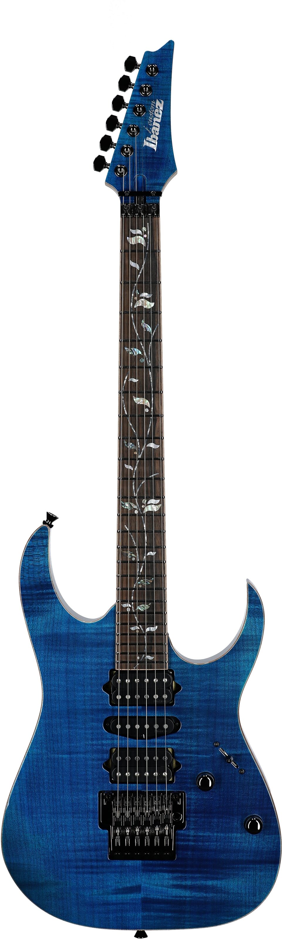 Ibanez RG8570 J Custom Electric Guitar (with Case), Royal Blue Sapphire, Serial Number 210006F2412589, Full Straight Front