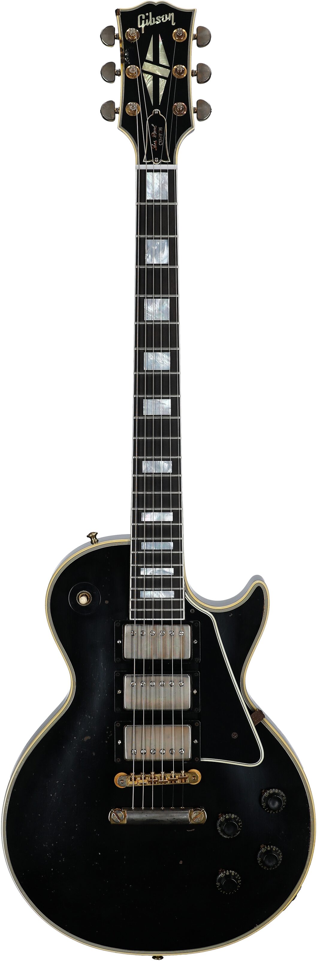 Gibson Custom Shop Eric Clapton 1958 Les Paul Custom Electric Guitar, Ebony, Serial Number EC 052, Full Straight Front