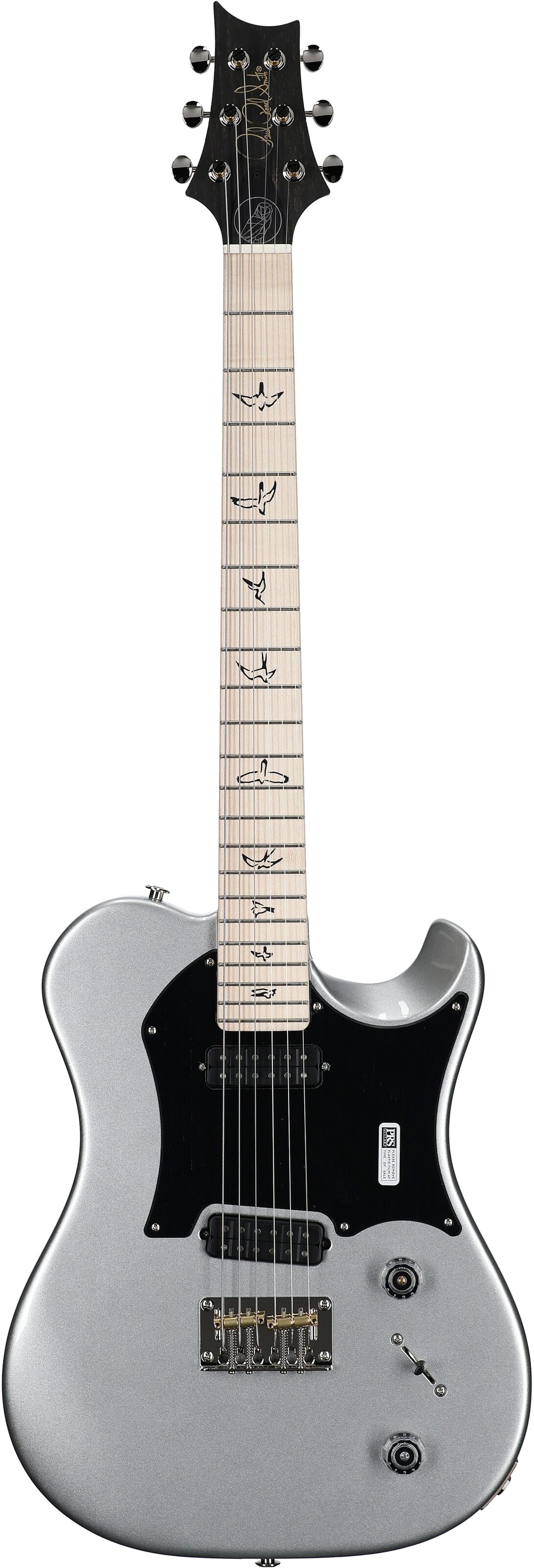 PRS Paul Reed Smith Myles Kennedy Electric Guitar (with Gig Bag), Platinum Metallic, Serial Number 0402089, Full Straight Front