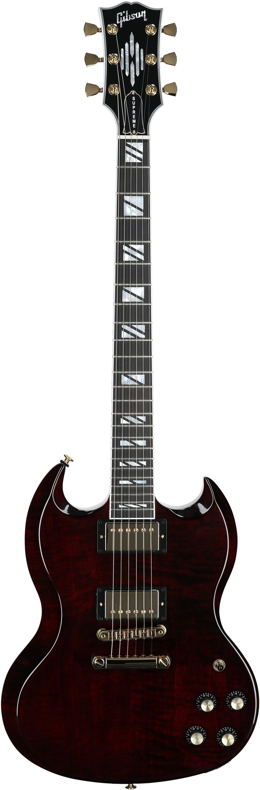 Gibson SG Supreme Electric Guitar (with Case), Wine Red, Serial Number 234040048, Full Straight Front
