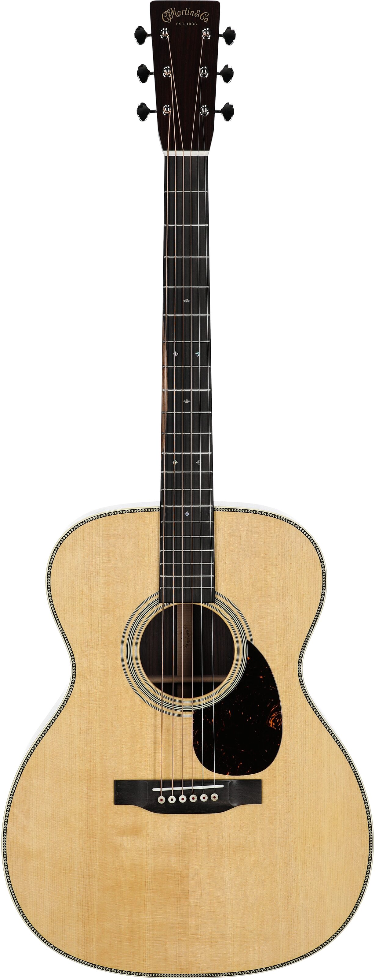 Martin OM-28-v2 Acoustic Guitar (with Case), Natural, Serial Number M2923654, Full Straight Front