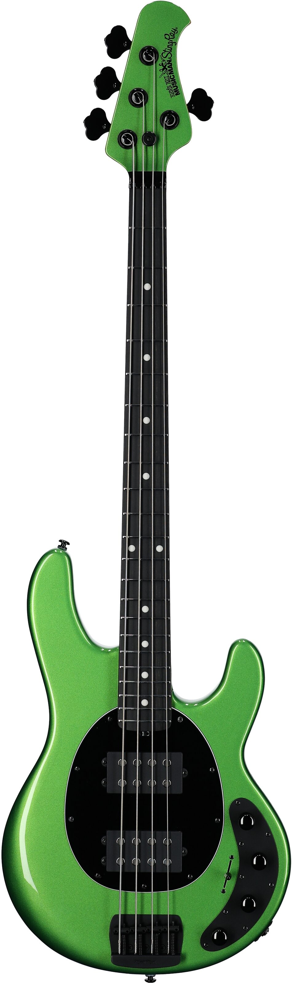Ernie Ball Music Man StingRay Special HH Electric Bass (with Case), Kiwi Green, Serial Number K06638, Full Straight Front