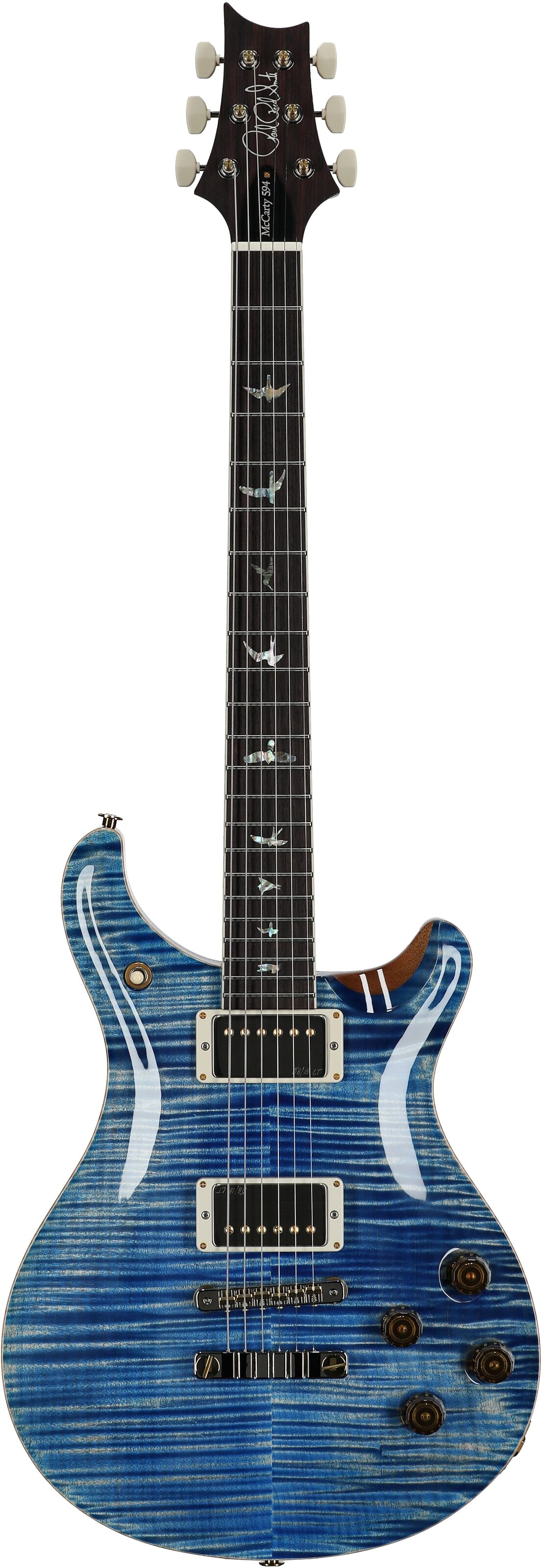 PRS Paul Reed Smith McCarty 594 10-Top Electric Guitar (with Case), Faded Blue Jean, Serial Number 0396061, Full Straight Front