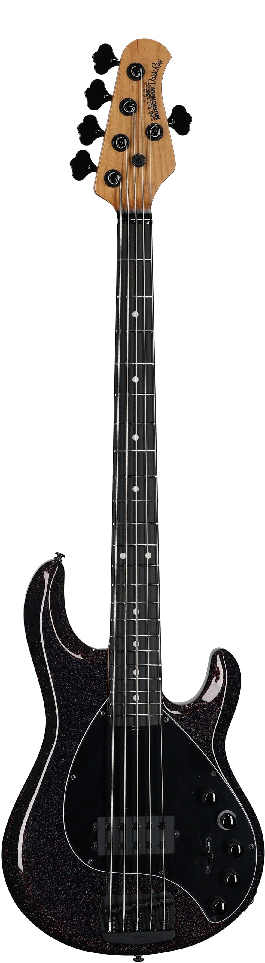 Ernie Ball Music Man DarkRay 5 Electric Bass Guitar (with Case), Dark Rainbow, Serial Number S12118, Full Straight Front
