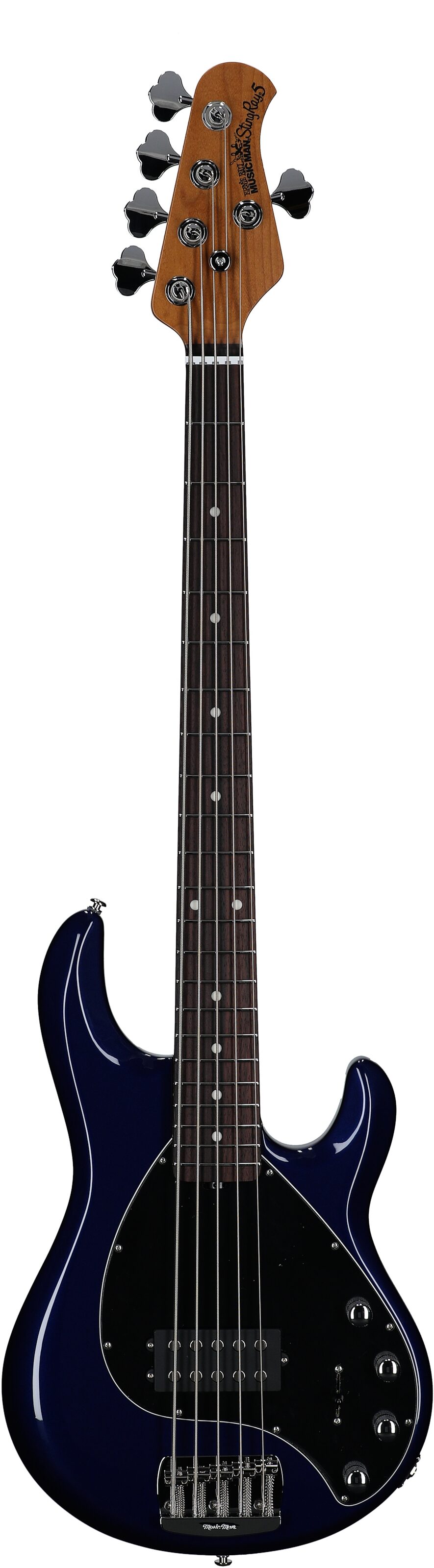 Ernie Ball Music Man StingRay 5 Special Electric Bass, 5-String (with Case), Butane Blue, Serial Number K05748, Full Straight Front