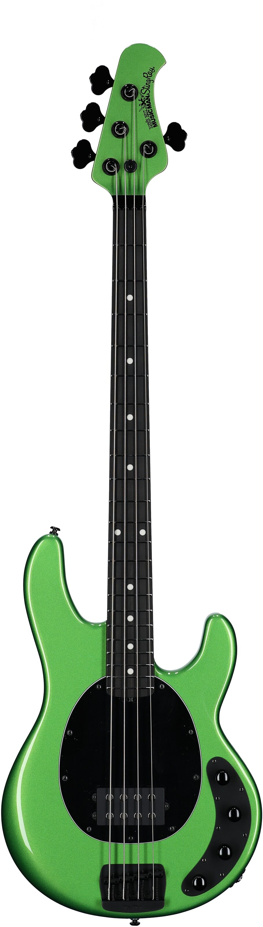 Ernie Ball Music Man StingRay Special Electric Bass (with Mono Case), Kiwi Green, Serial Number K06005, Full Straight Front