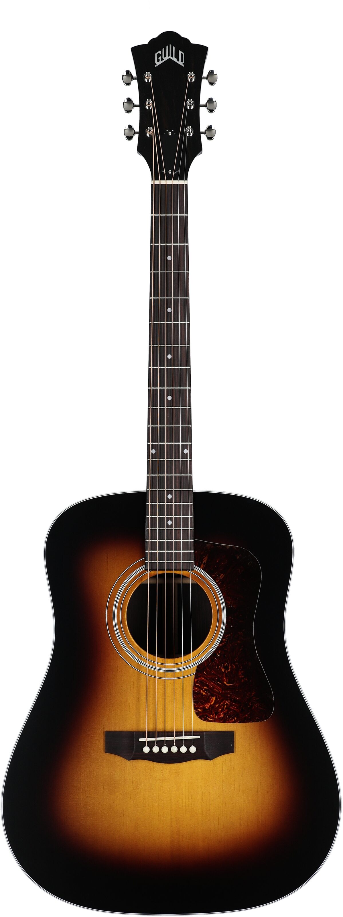 Guild D-50 Standard Dreadnought Acoustic Guitar, Antique Burst, Serial Number US250088, Full Straight Front