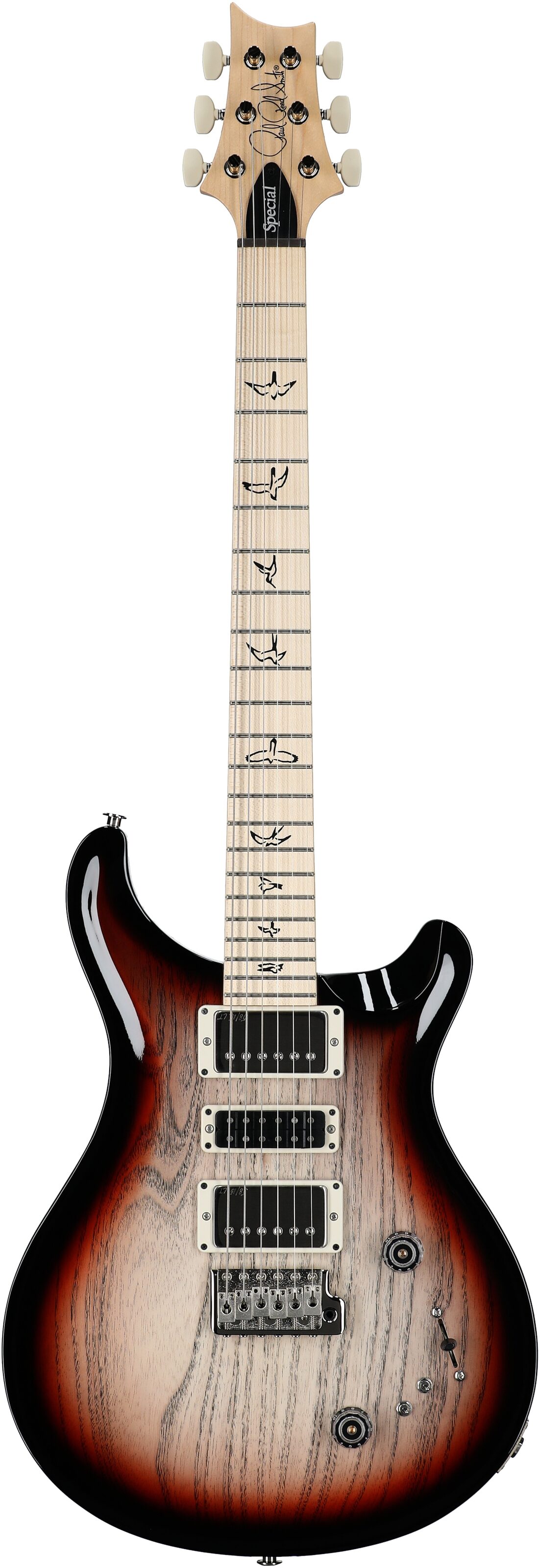PRS Paul Reed Smith Swamp Ash Special Maple Electric Guitar (with Gig Bag), Jasper Smokeburst, Serial Number 0404830, Full Straight Front