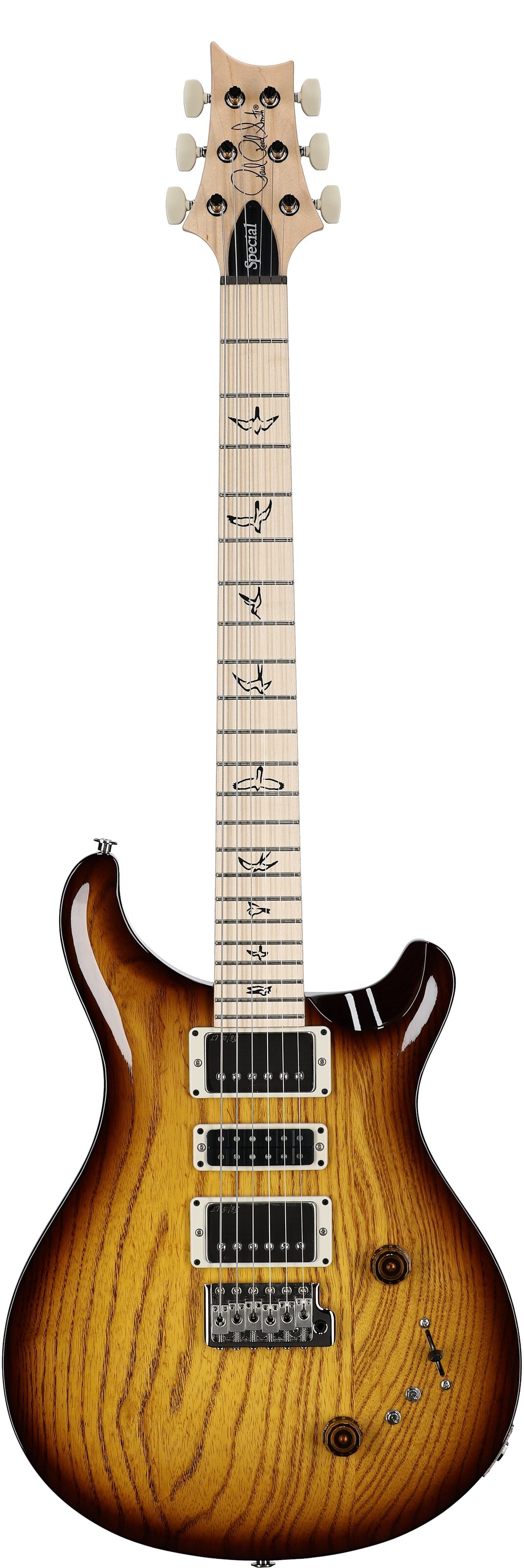 PRS Paul Reed Smith Swamp Ash Special Maple Electric Guitar (with Gig Bag), Tobacco Sunburst, Serial Number 0404828, Full Straight Front