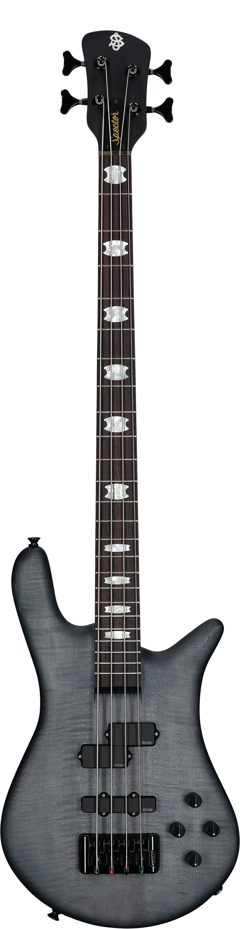 Spector Euro4 LX Electric Bass (with Gig Bag), Black Stain Matte, Serial Number 21NB22527, Full Straight Front