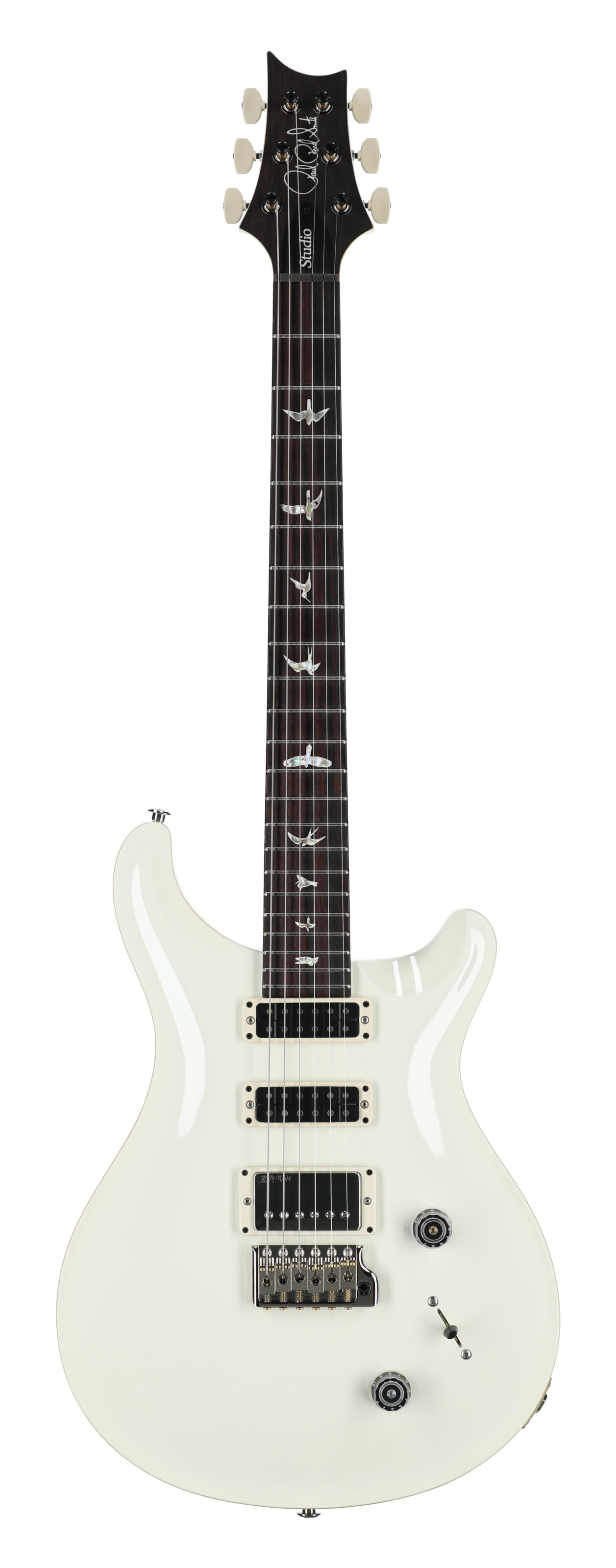 PRS Paul Reed Smith Studio Electric Guitar (with Case), Antique White, Serial Number 0399173, Full Straight Front