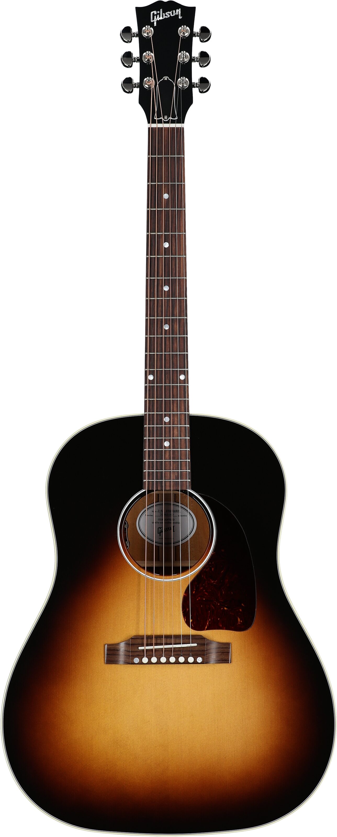 Gibson J-45 Standard Acoustic-Electric Guitar (with Case), Vintage Sunburst, Serial Number 20865160, Full Straight Front