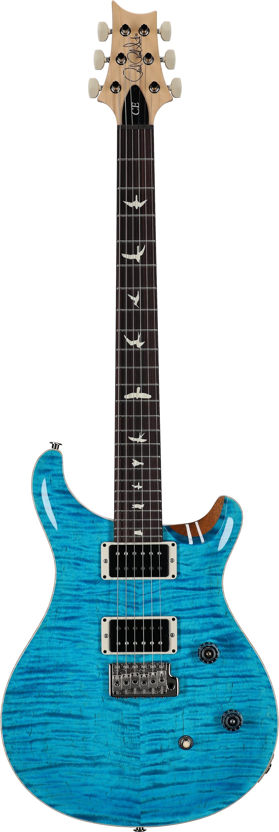 PRS Paul Reed Smith CE24 Electric Guitar (with Gig Bag), Carroll Blue, Serial Number 0405386, Full Straight Front