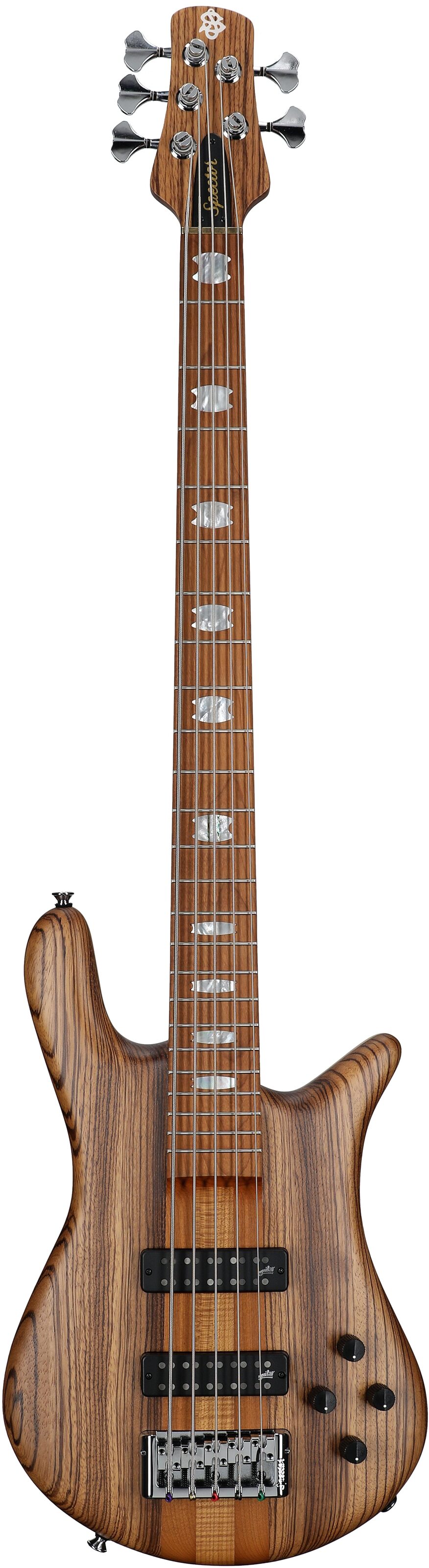 Spector Euro 5 RST Electric Bass, 5-String (with Gig Bag), Zebrawood Natural Matte, Serial Number NB22793, Full Straight Front