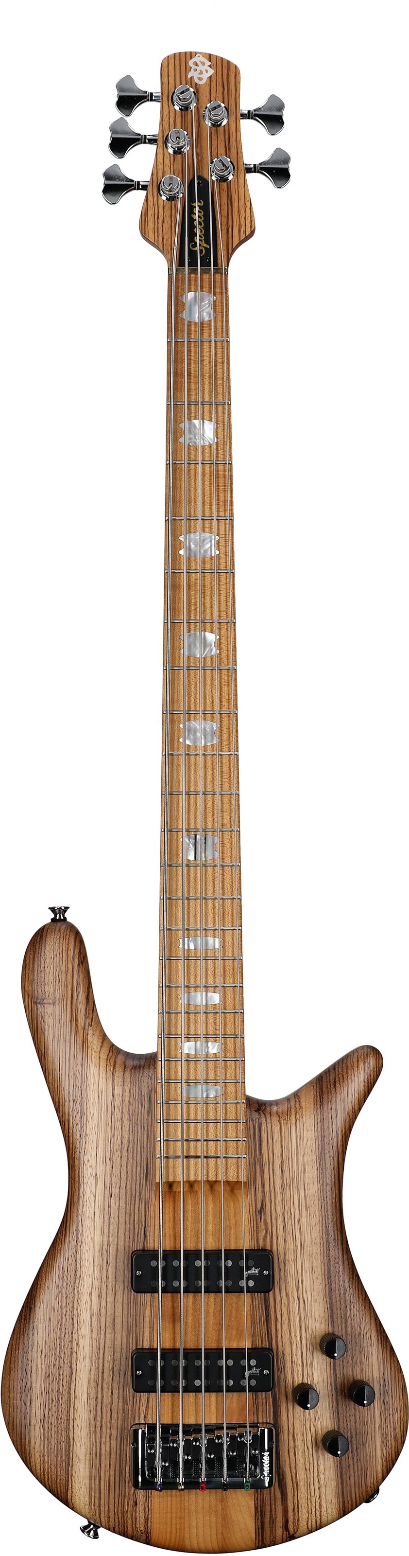 Spector Euro 5 RST Electric Bass, 5-String (with Gig Bag), Zebrawood Natural Matte, Serial Number NB22777, Full Straight Front