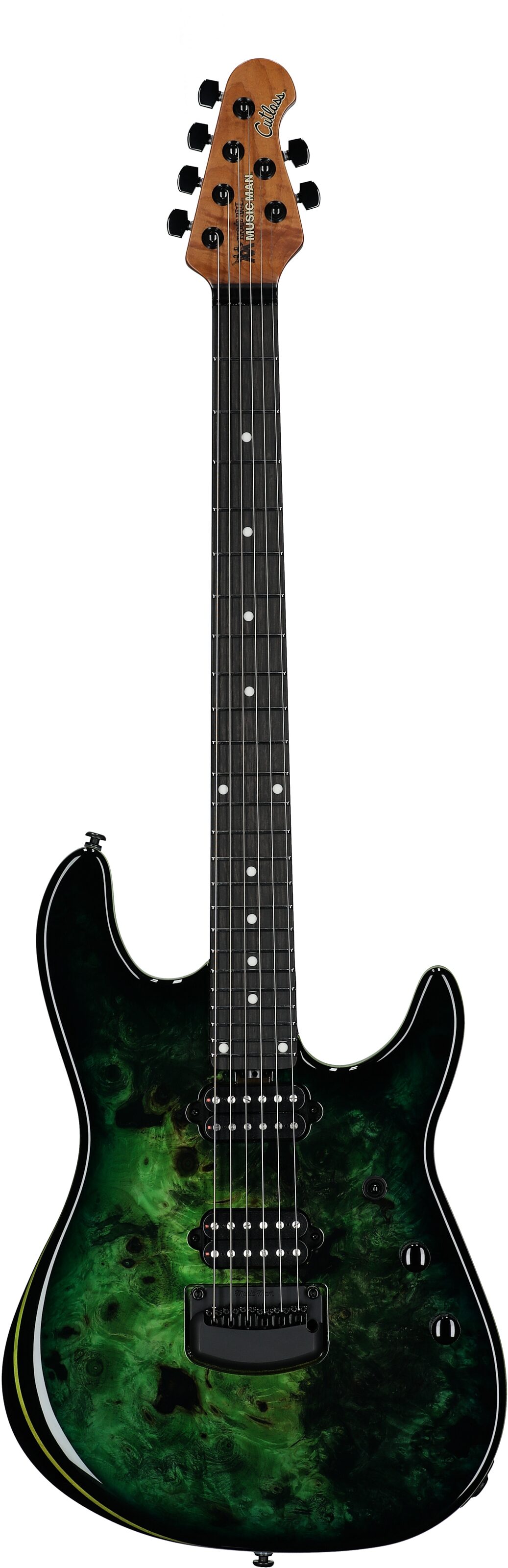 Ernie Ball Music Man Jason Richardson Cutlass HT Electric Guitar, (with Gig Bag), Kokiri Forest Green, Serial Number S12054, Full Straight Front