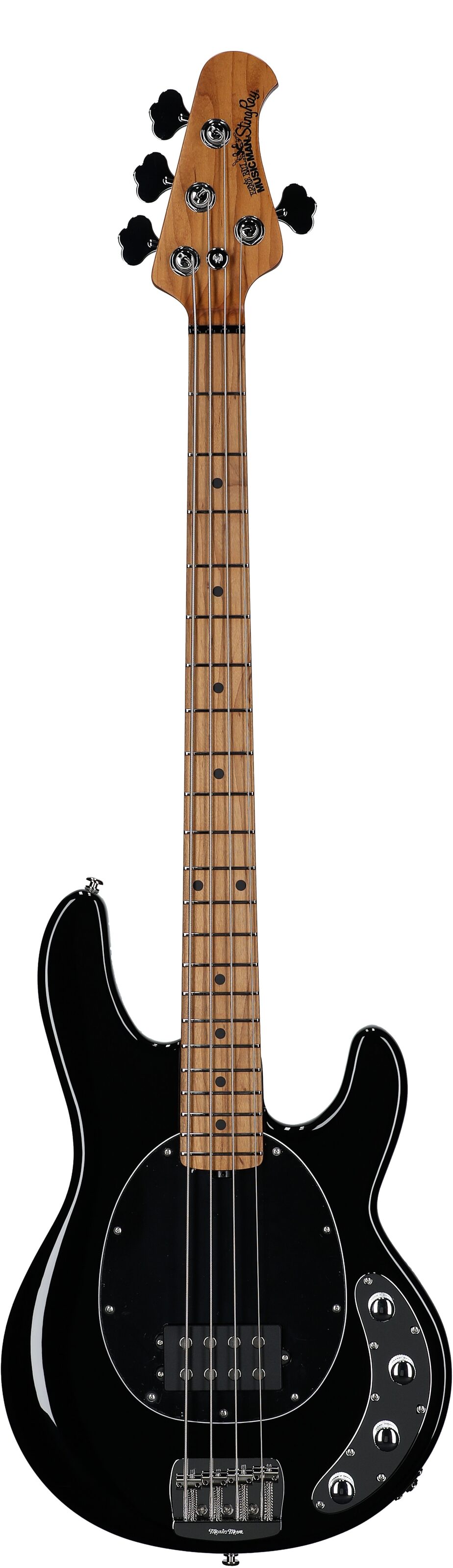 Ernie Ball Music Man StingRay Special Electric Bass (with Case), Black, Serial Number K07565, Full Straight Front