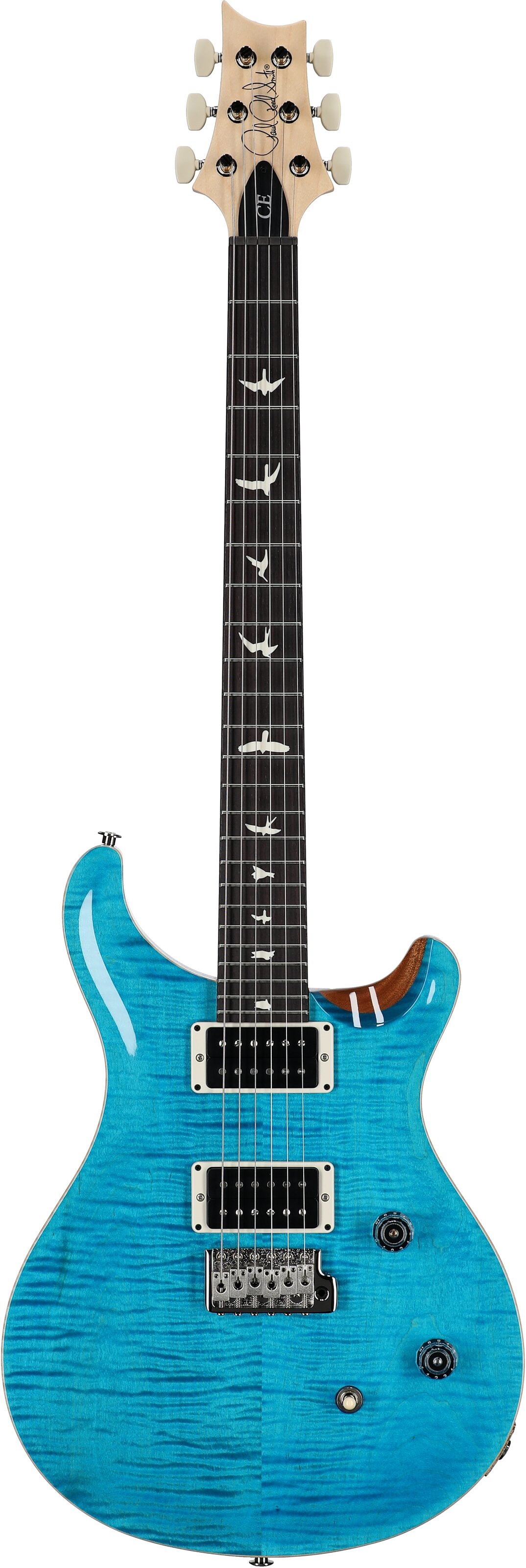 PRS Paul Reed Smith CE24 Electric Guitar (with Gig Bag), Carroll Blue, Serial Number 0405645, Full Straight Front