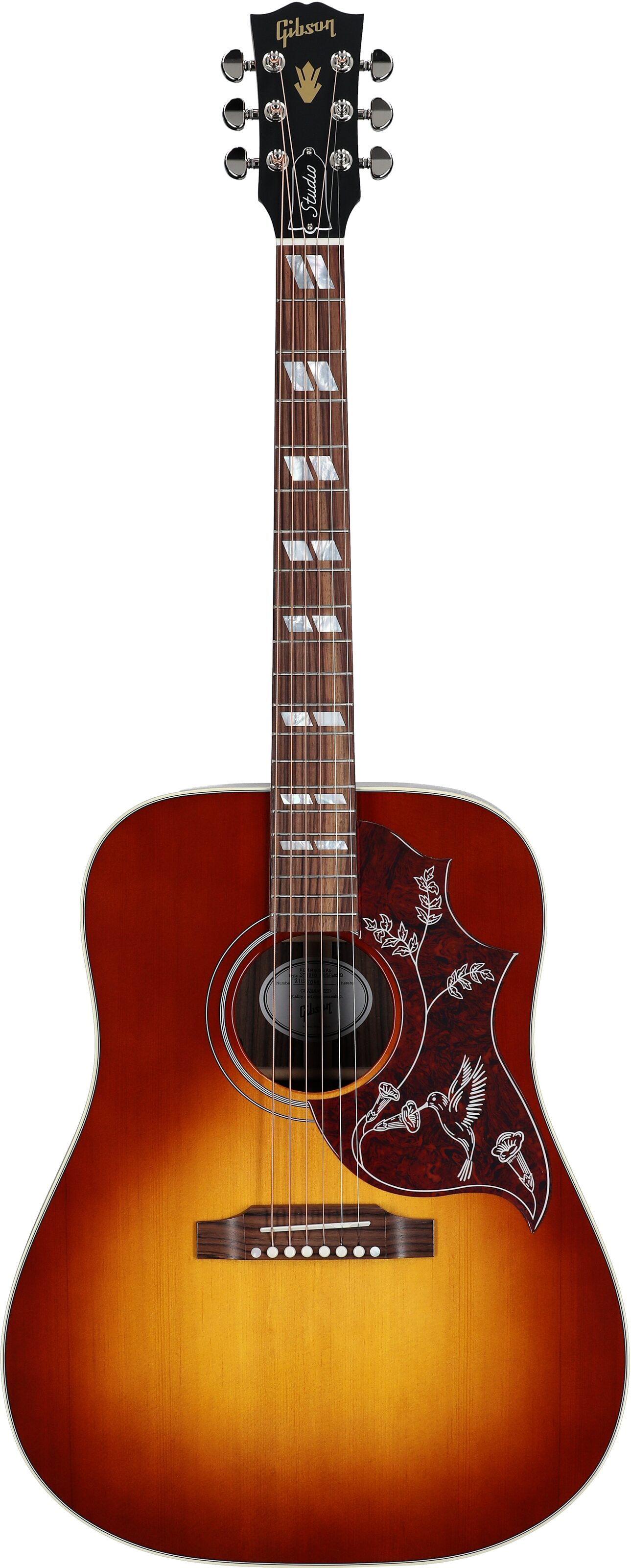 Gibson Hummingbird Studio Rosewood Acoustic-Electric Guitar, Rosewood Burst, Serial Number 21155068, Full Straight Front