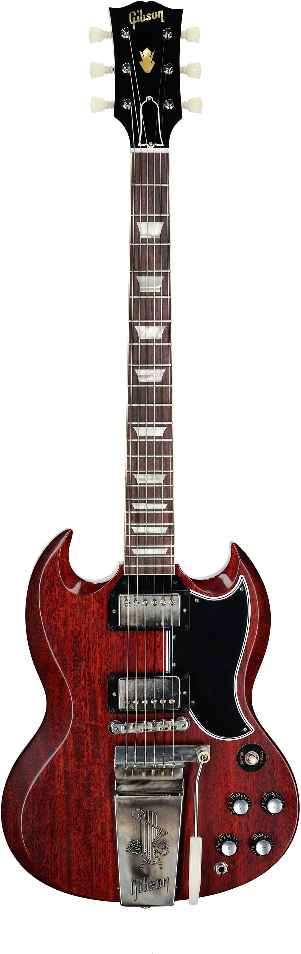 Gibson Custom Shop 1964 SG Standard Maestro Vibrola VOS, (with case), Cherry, Serial Number 502314, Full Straight Front