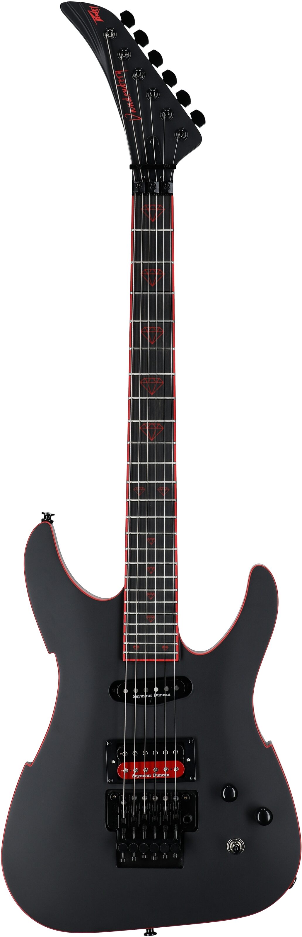 Peavey Vandenberg Electric Guitar (with Case), Matte Black, Serial Number 0ARCFA2000120, Full Straight Front