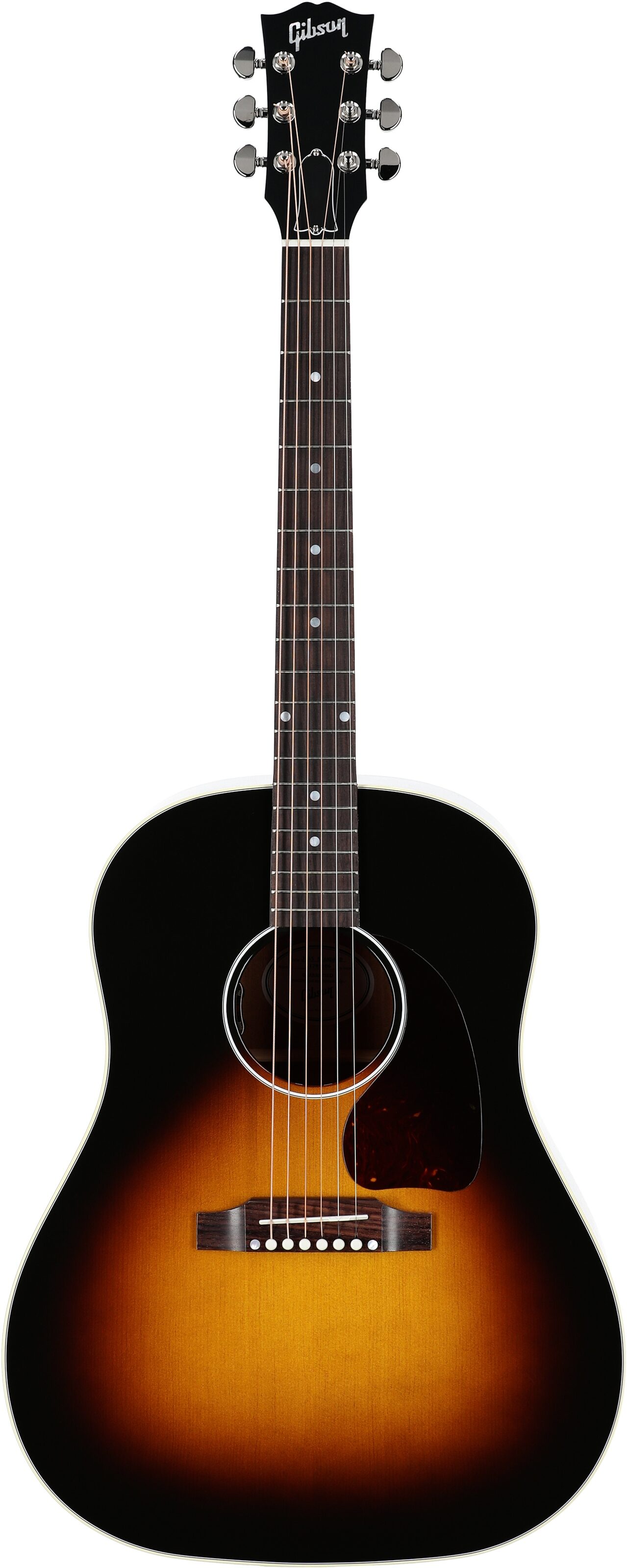 Gibson J-45 Standard Acoustic-Electric Guitar (with Case), Vintage Sunburst, Serial Number 21295106, Full Straight Front