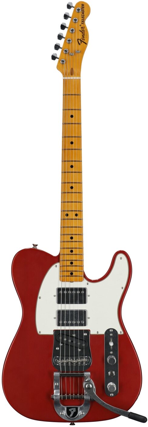 Fender Stories Mike Campbell Telecaster Electric Guitar, Maple Fingerboard (with Case), Red Dog, Serial Number MC250501, Full Straight Front