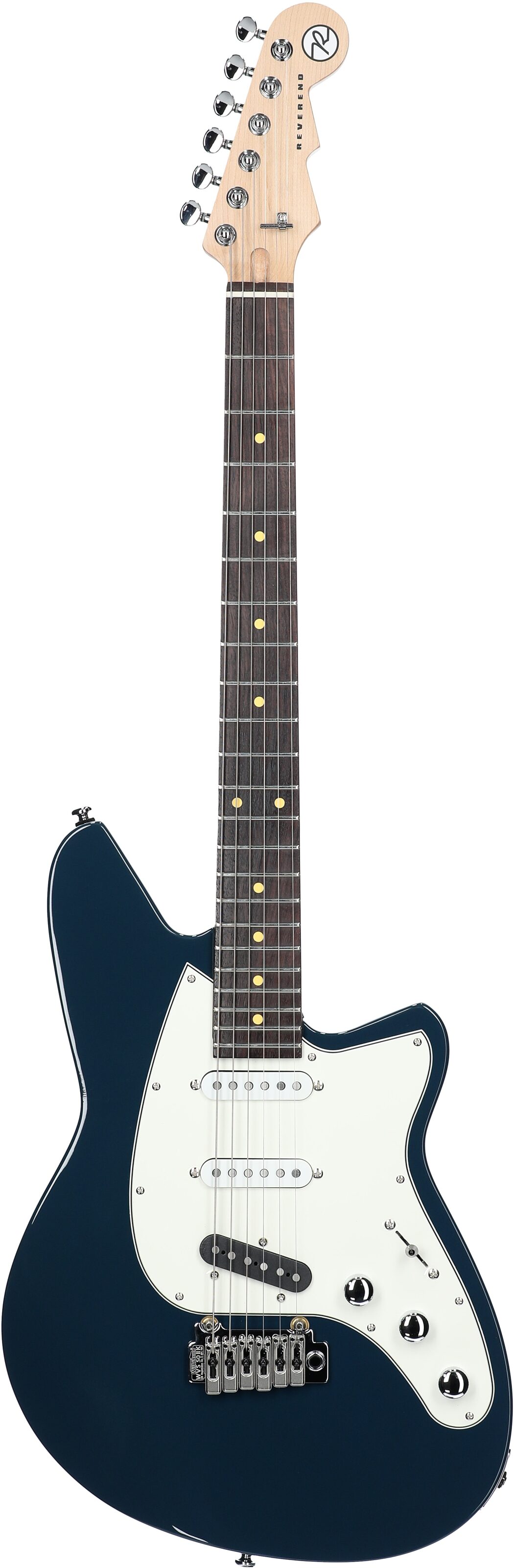 Reverend Six Gun TL Electric Guitar, High Tide Blue, Full Straight Front