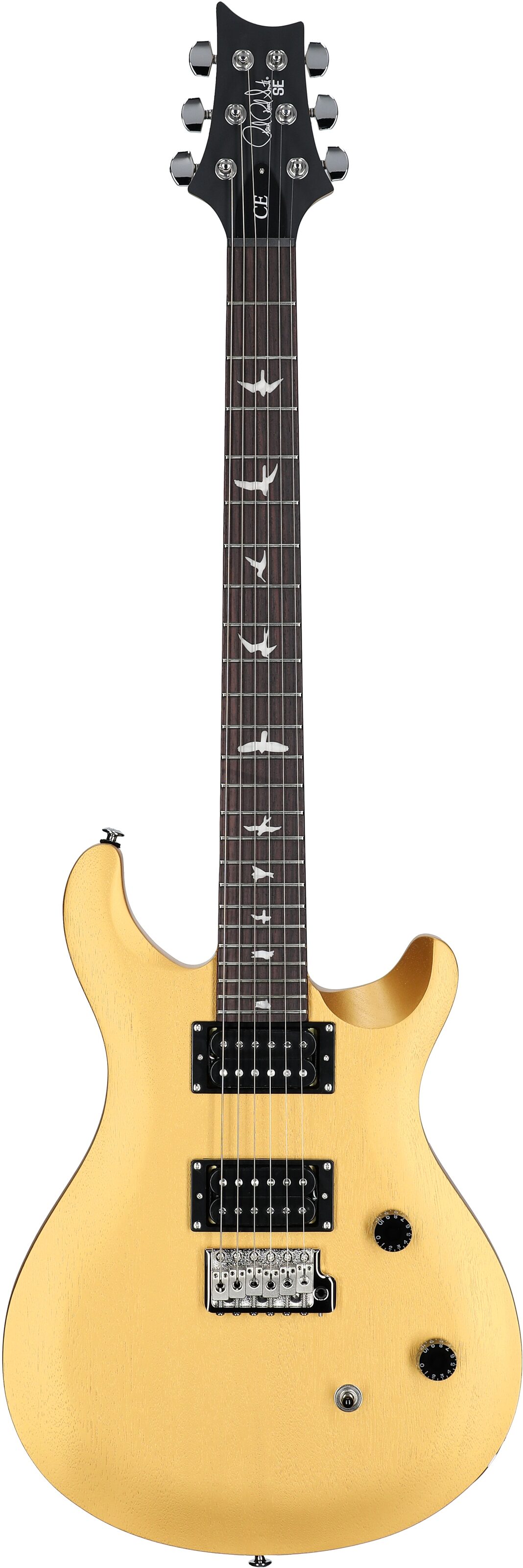 PRS Paul Reed Smith SE CE24 Standard Satin Electric Guitar (with Gig Bag), Metallic Gold, Open Box (Very Good), Full Straight Front
