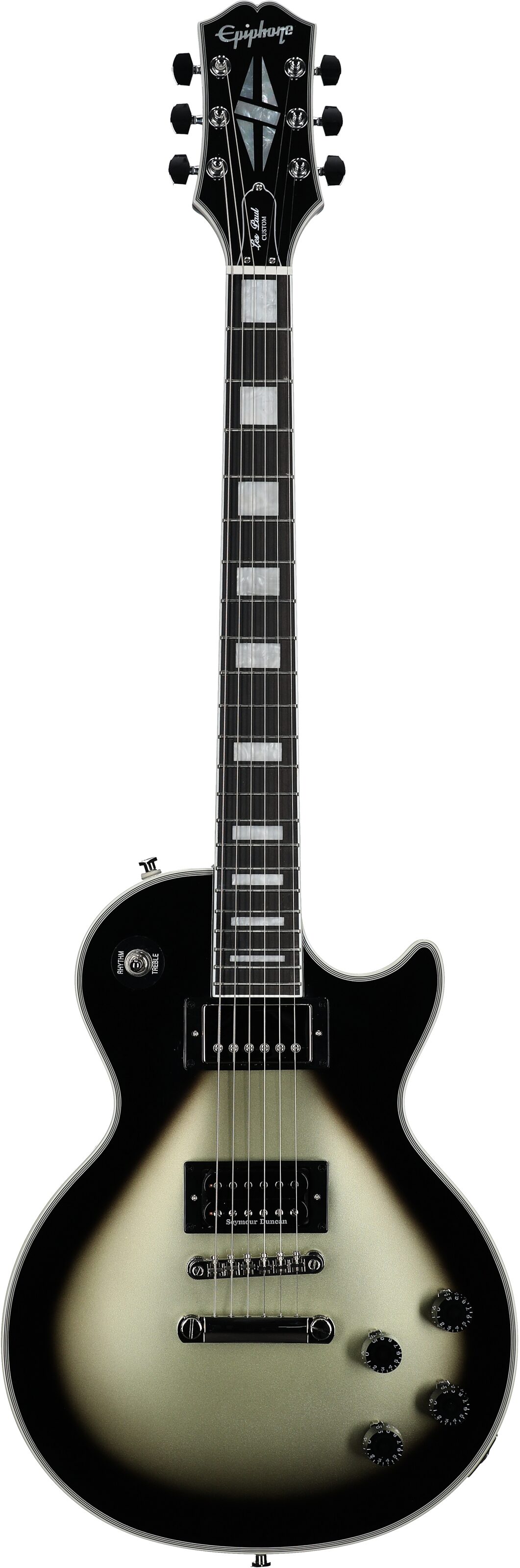Epiphone Adam Jones Les Paul Custom Electric Guitar (with Case), "Sensation" by Korin Faught, Full Straight Front