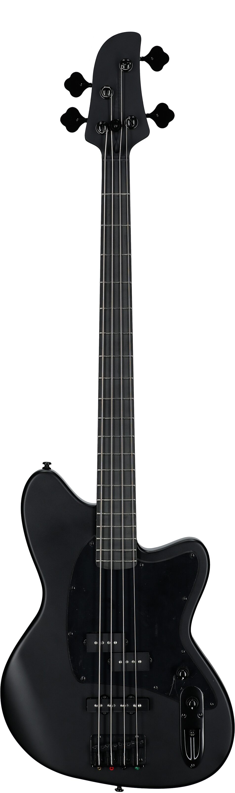 Ibanez TMB420B Talman Electric Bass, Black Flat, Full Straight Front