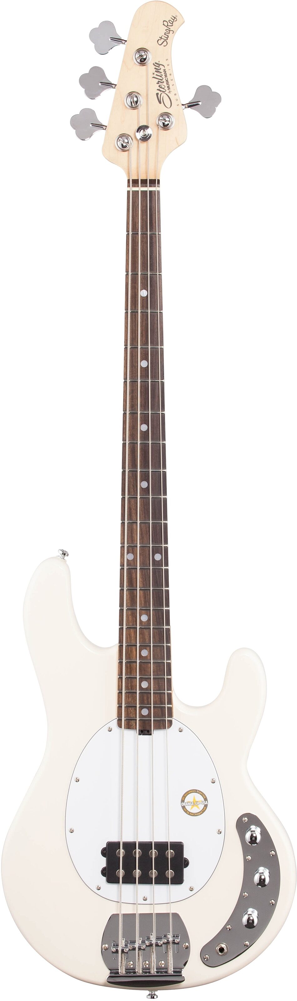 Sterling by Music Man StingRay Electric Bass, Vintage Cream, Full Straight Front