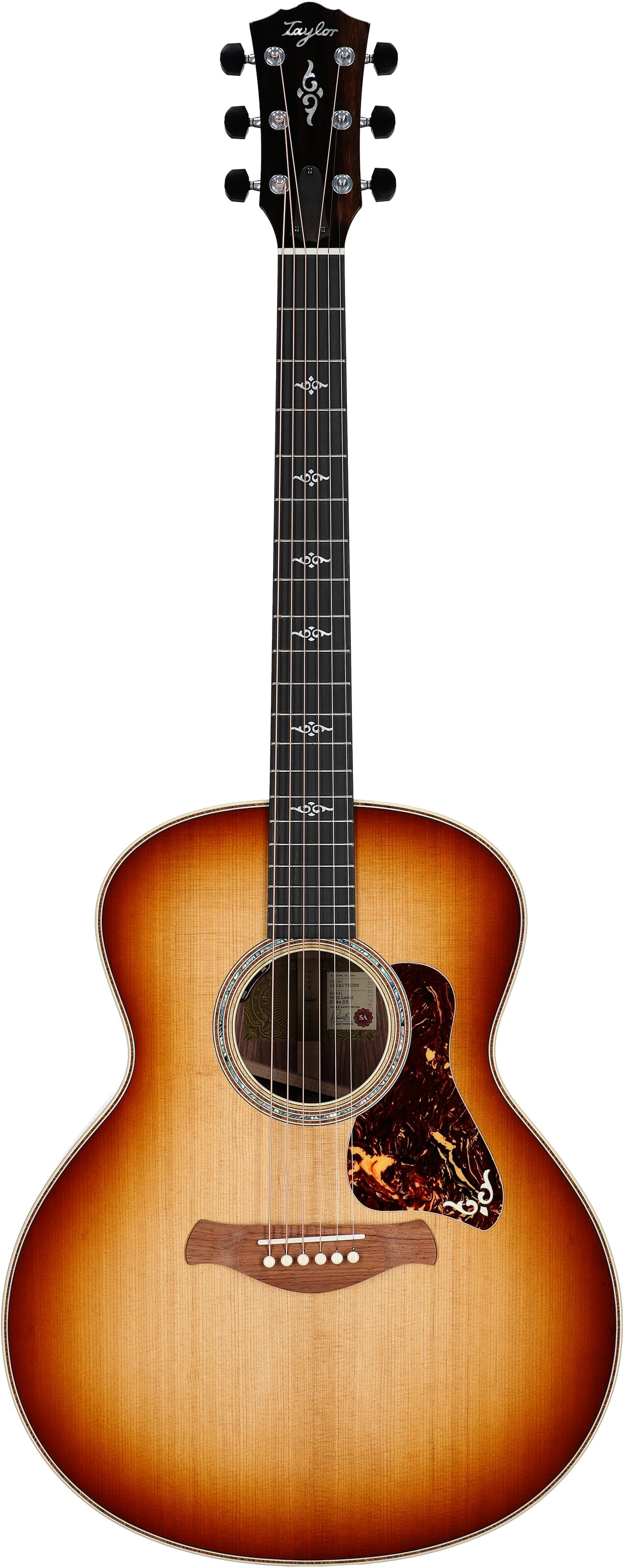 Taylor Gold Label 814e Super Auditorium Acoustic-Electric Guitar, Golden Brown Sunburst, Full Straight Front
