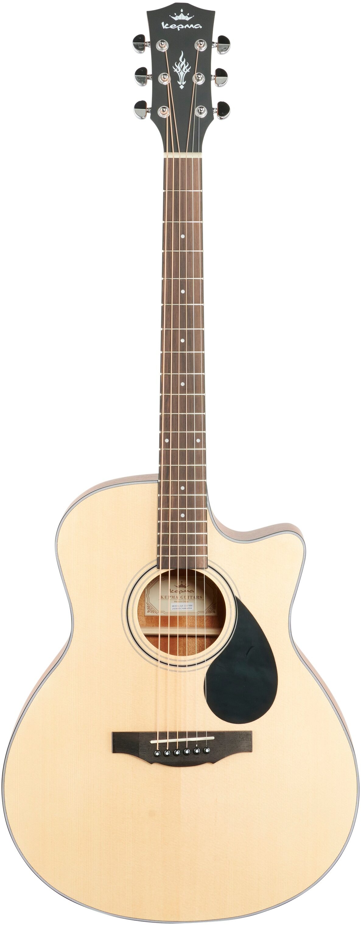 Kepma K3 Series GA3-130 Acoustic Guitar, Natural Matte, Full Straight Front