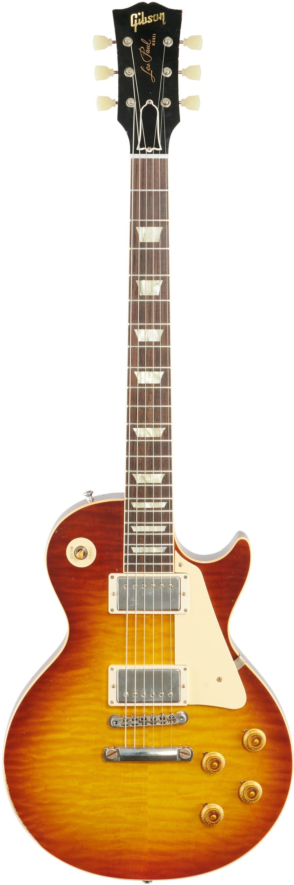 Gibson Custom 1959 Les Paul Standard Murphy Lab Light Aged Electric Guitar (with Case), Royal Tea, Full Straight Front