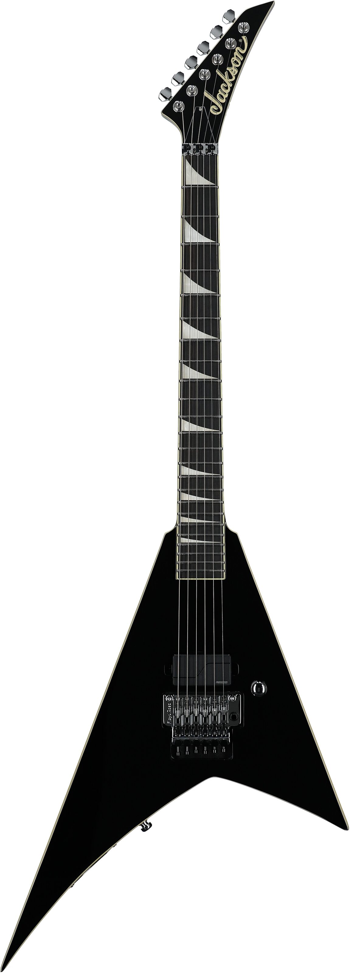 Jackson Limited Edition Pro Plus Pure Metal RR1A Rhoads Electric Guitar (with Gig Bag), Black, Full Straight Front