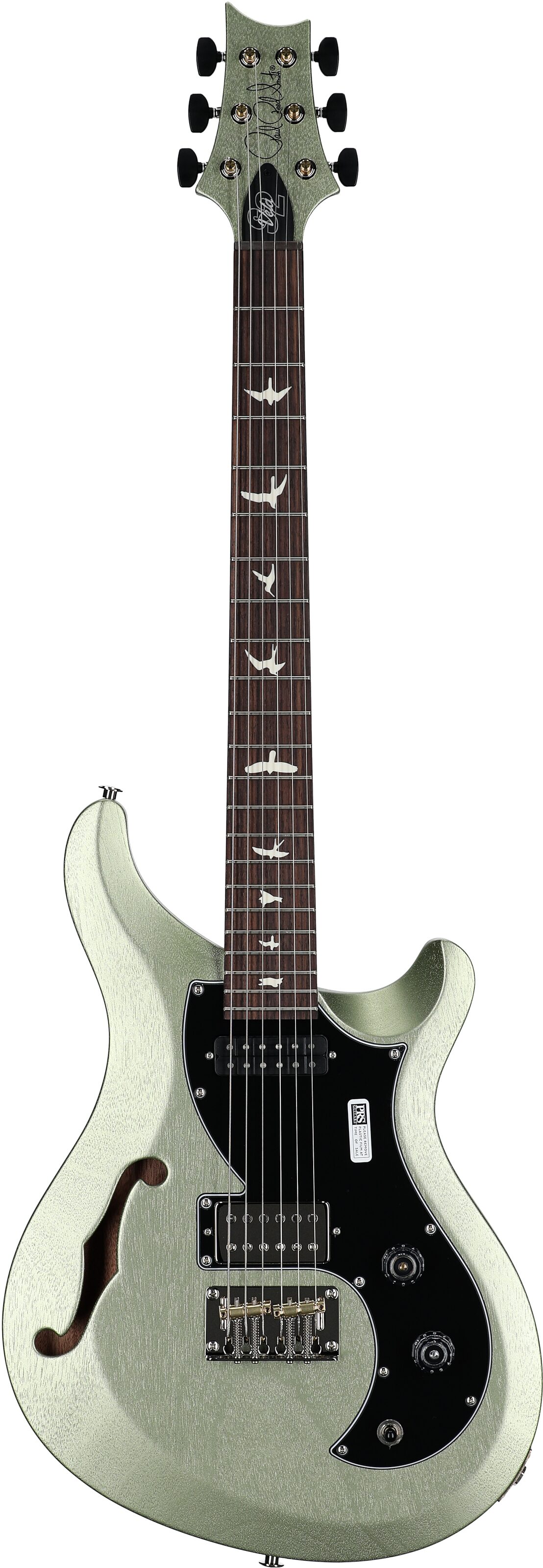 PRS Paul Reed Smith S2 Vela Semi-Hollowbody Electric Guitrar, Mavis Mint Metallic, Full Straight Front