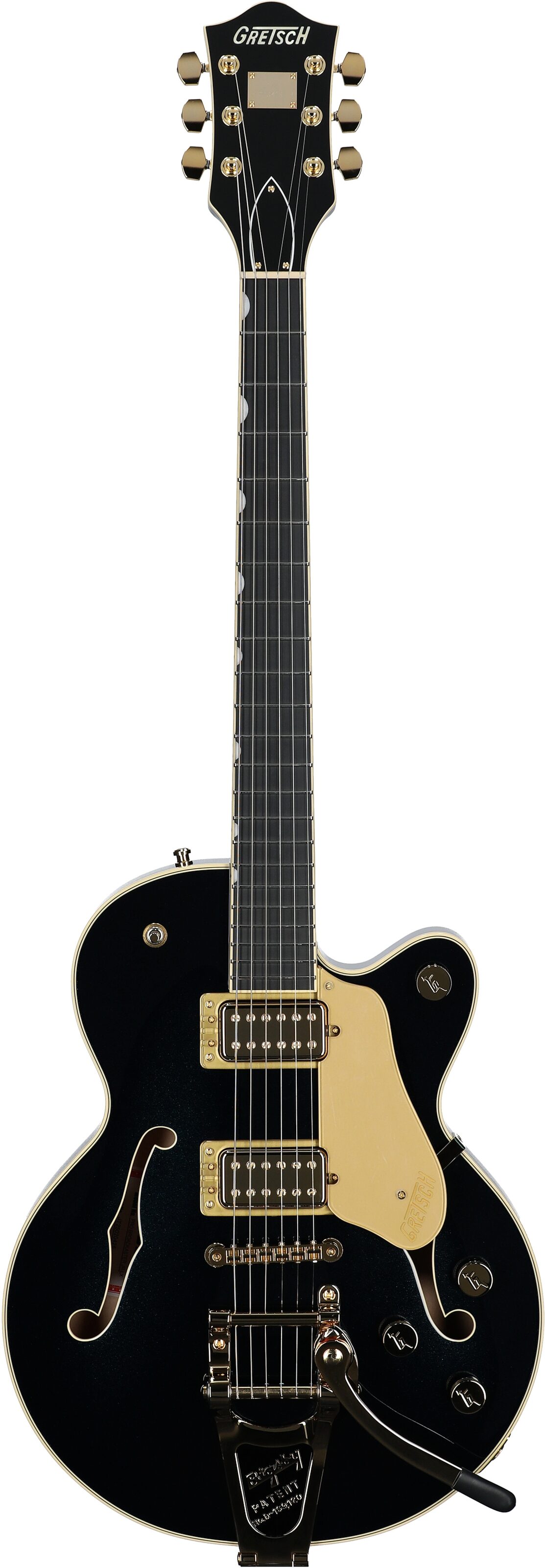 Gretsch Professional Collection Broadkaster Jr LX Center Block SC Electric Guitar, Midnight Sapphire, Full Straight Front
