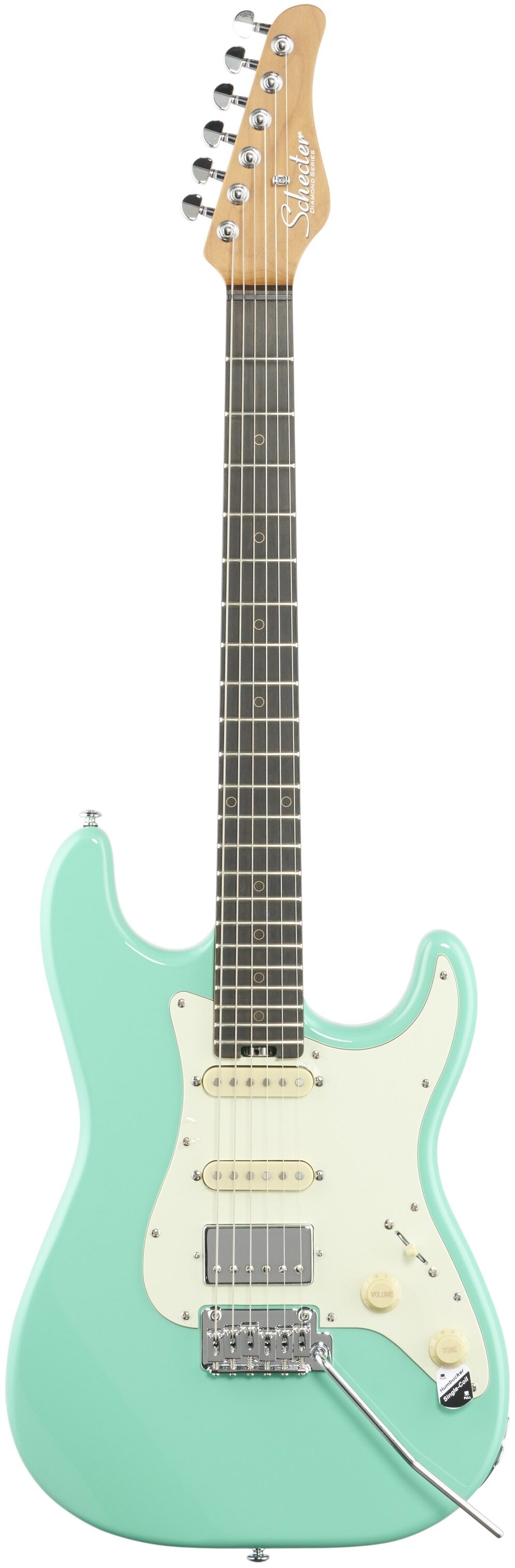 Schecter Nick Johnston Traditional HSS Electric Guitar, Ebony Fingerboard, Atomic Green, Full Straight Front